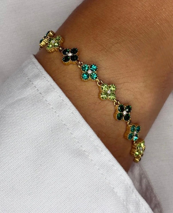 Emerald Clover Bracelet
