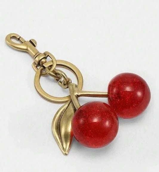 Glitter Cherry Charm