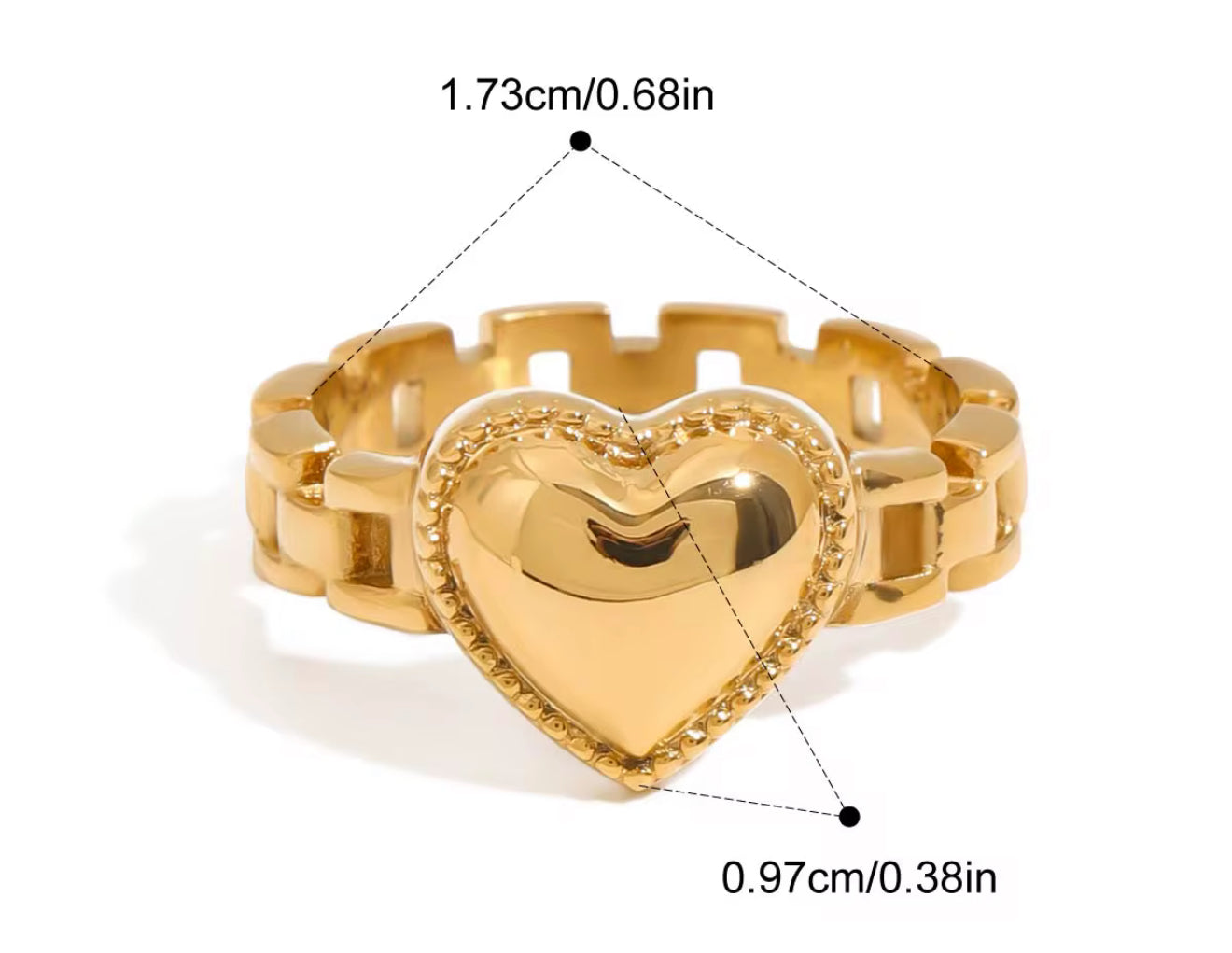 Chain Heart Ring