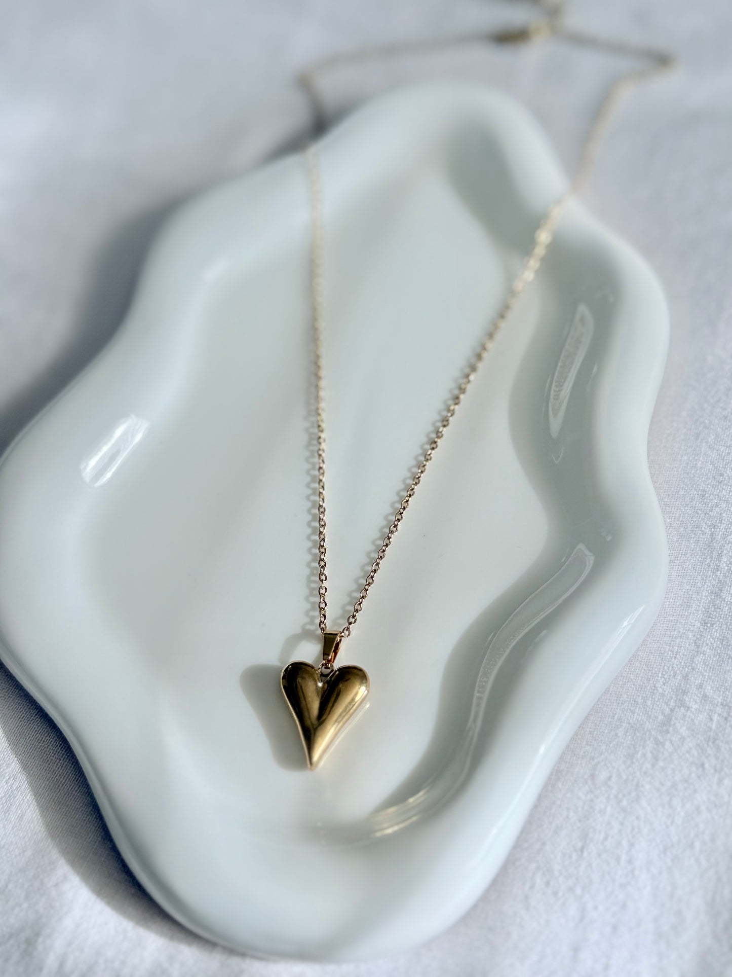 Drop Heart Necklace
