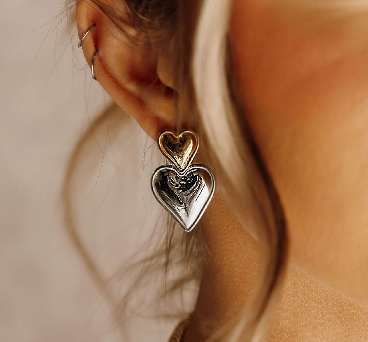 Mix Heart Earrings