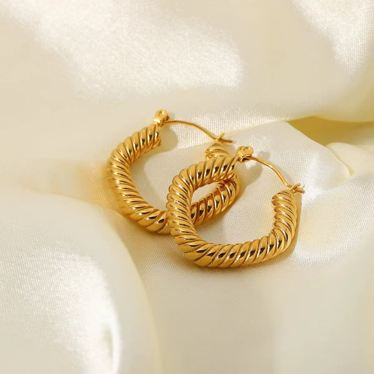 Golden Rope Hoops
