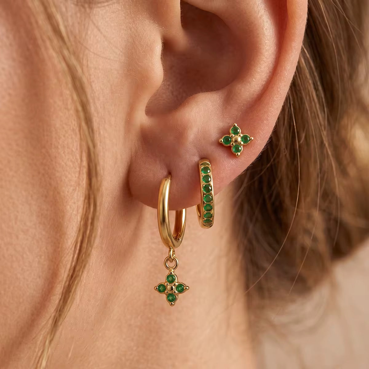 Clover Earring Set