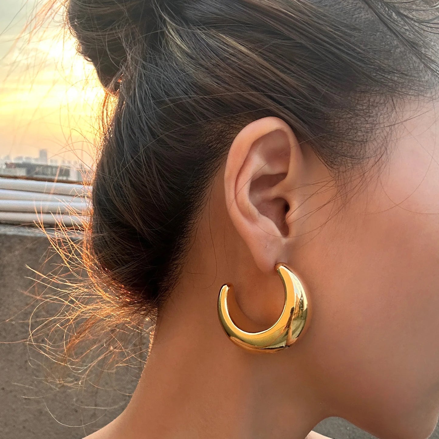 Exotic Chunky Hoops