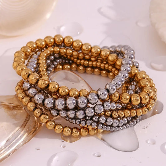 Beads set bracelet