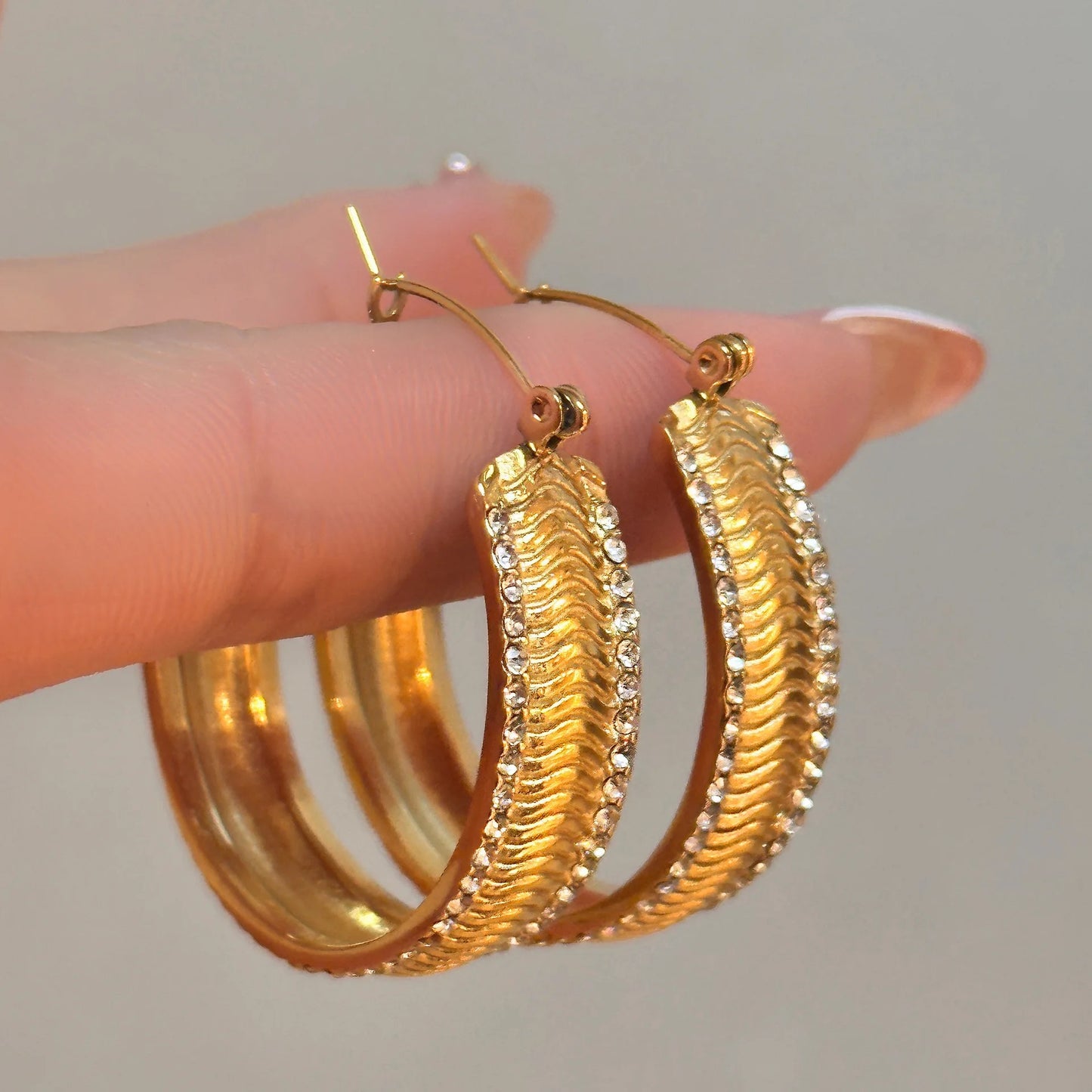 Snake Bone Hoop