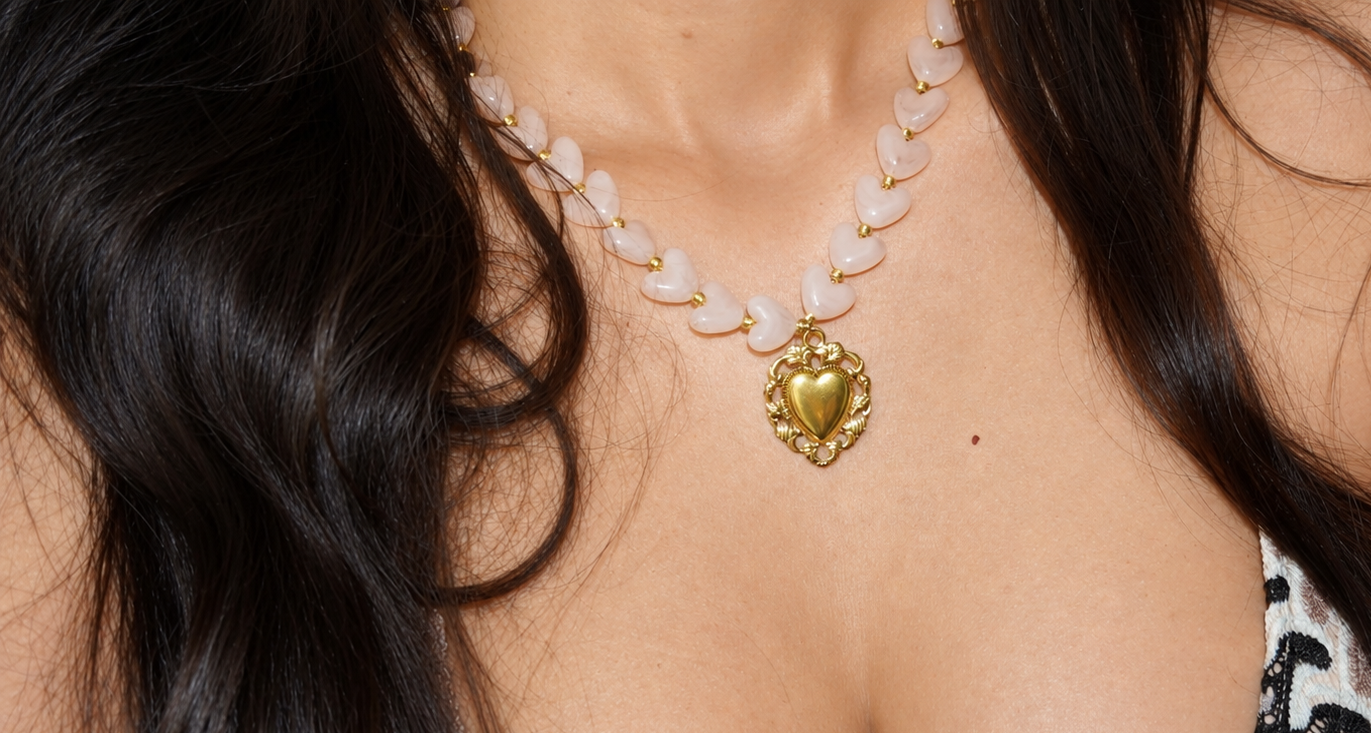 Rose Heart Neclace