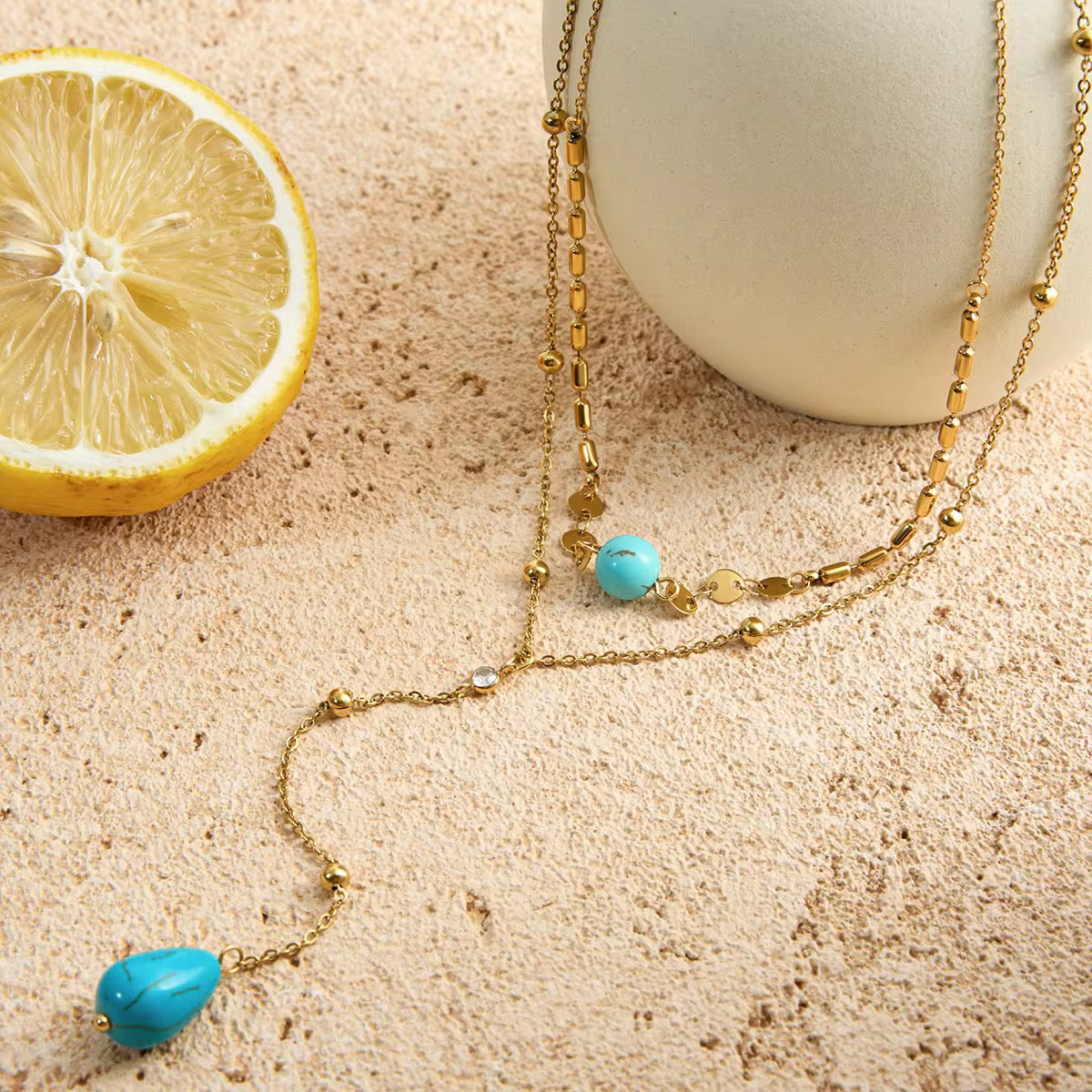 Santorini Drop Necklace