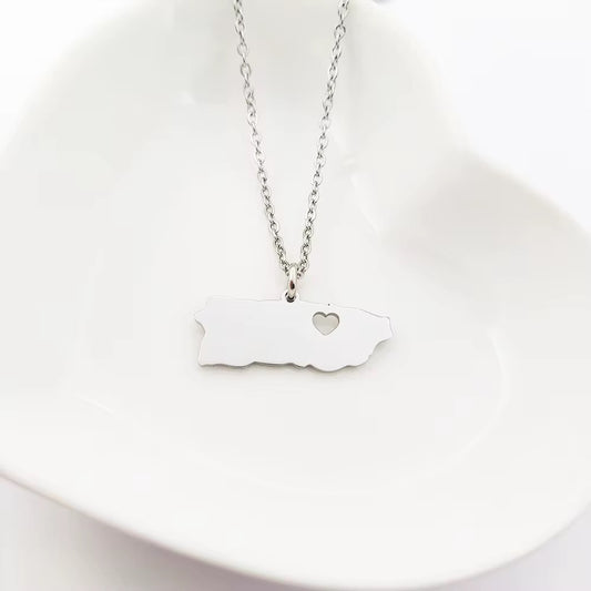Boricua Heart Necklace| PRE ORDER