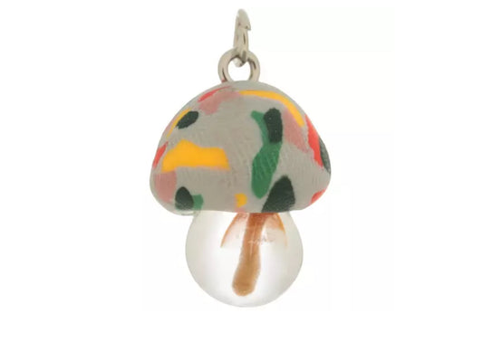 Glass Mushroom Charm