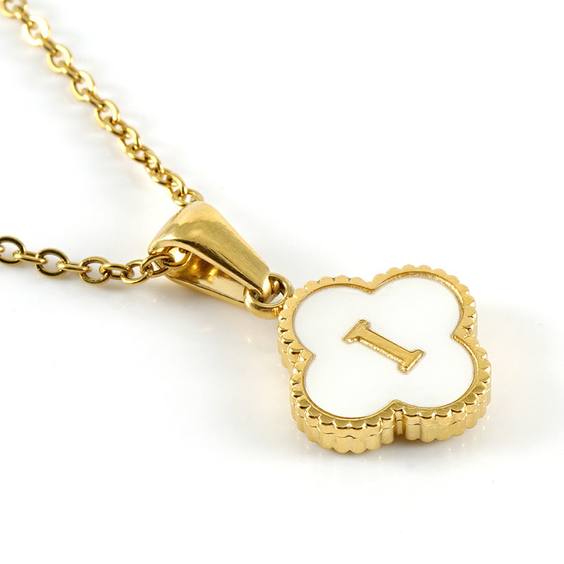 Clover Letter Necklace