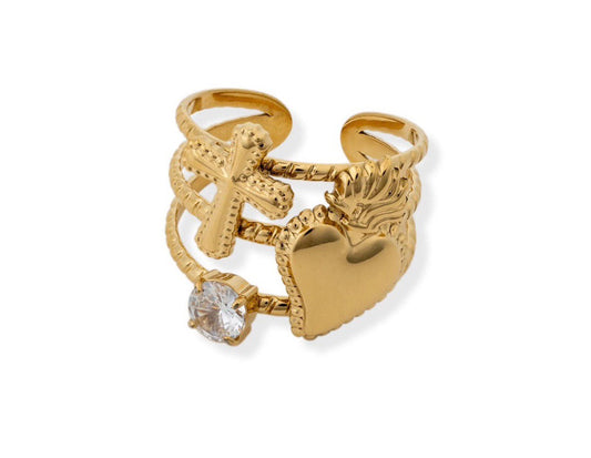 Faith & Love Statement Ring