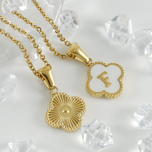 Clover Letter Necklace