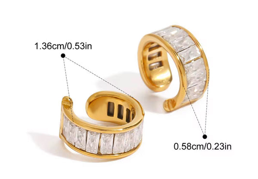 Stone clip Earcuff