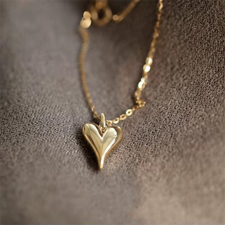 Drop Heart Necklace