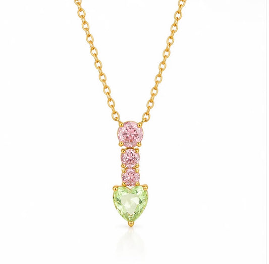 Blush Heart Necklace