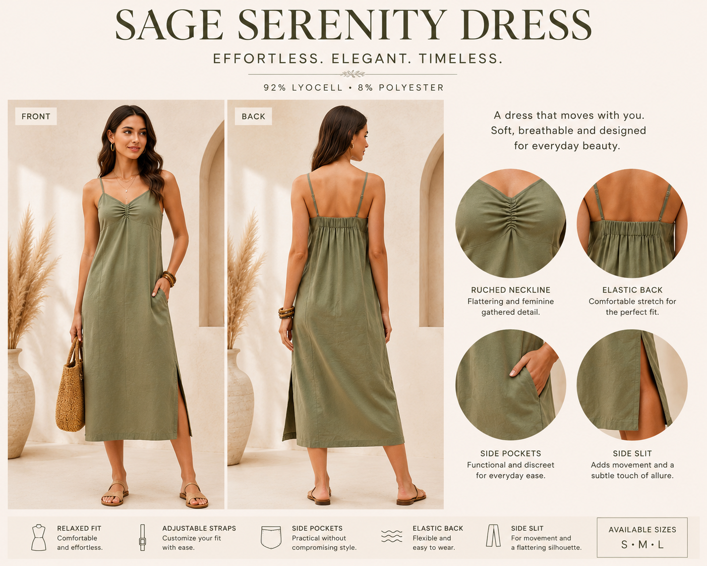 Sage Serenity Dress