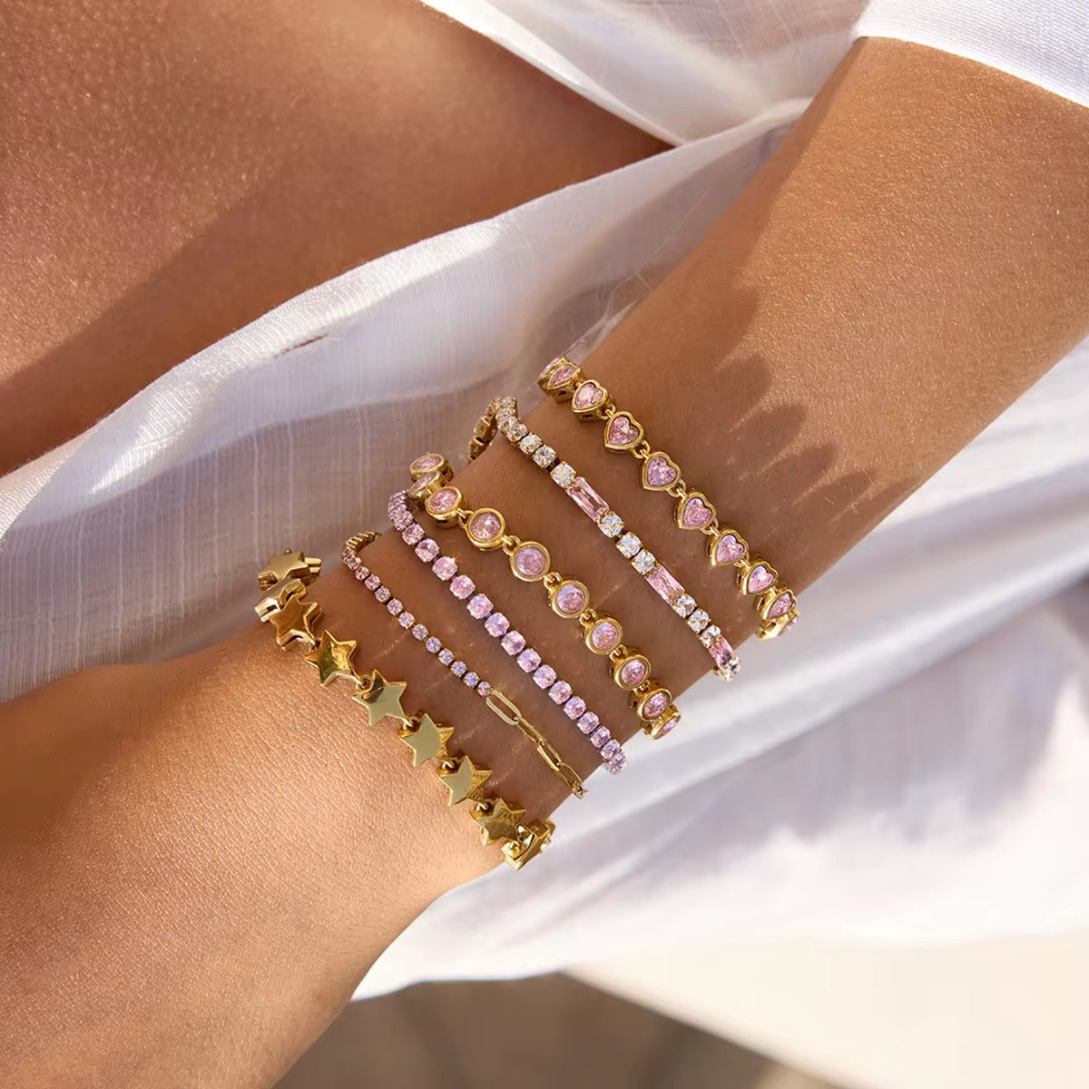 Leonor Pink Bracelet
