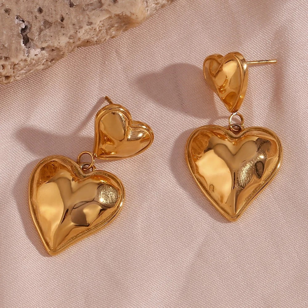 Irregular Heart Earrings