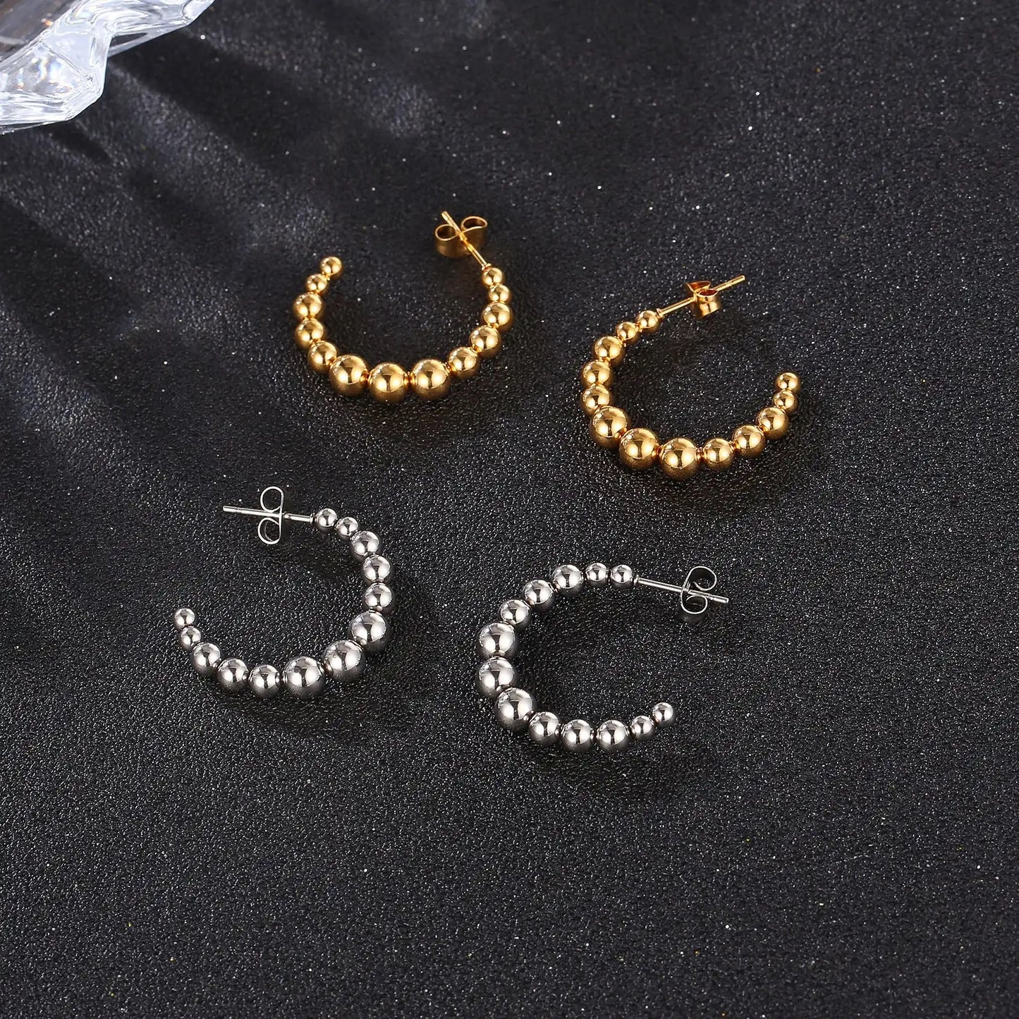 Midi Beads Hoops