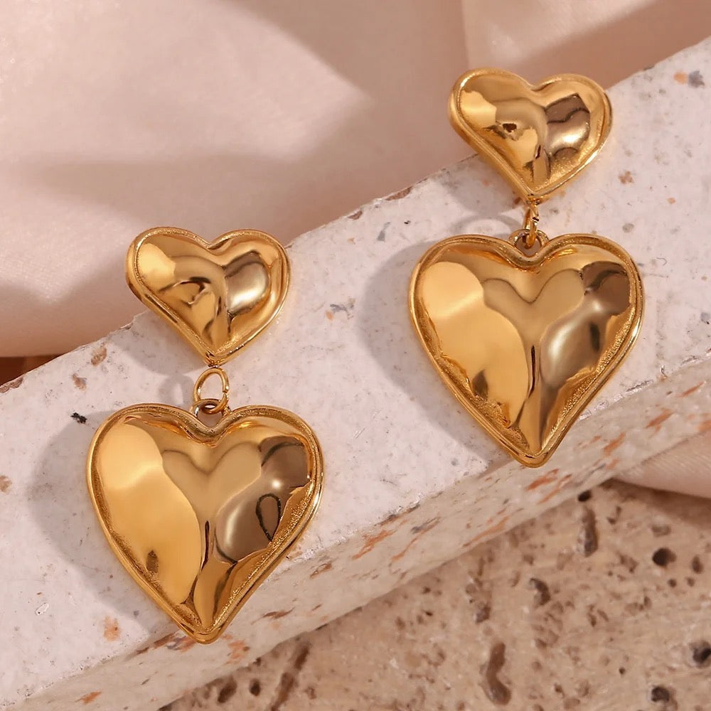 Irregular Heart Earrings