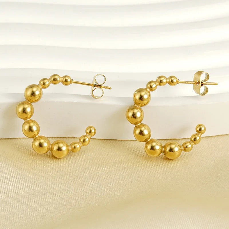 Midi Beads Hoops