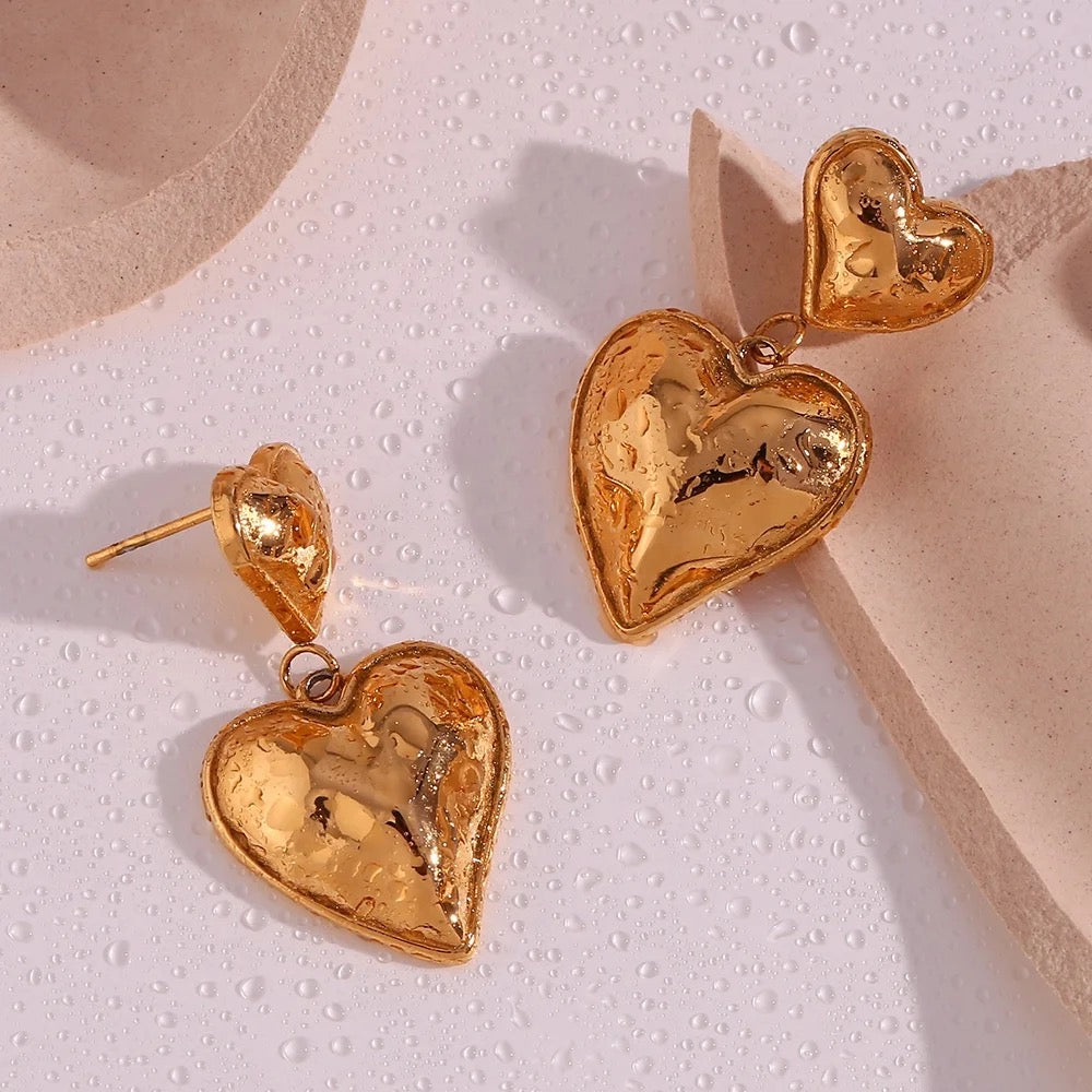 Irregular Heart Earrings