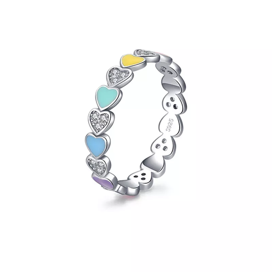 Heart Multicolor Ring